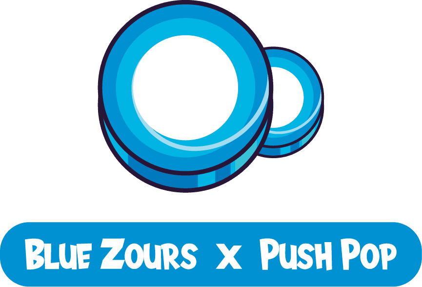 Blue Zours x Push Pop